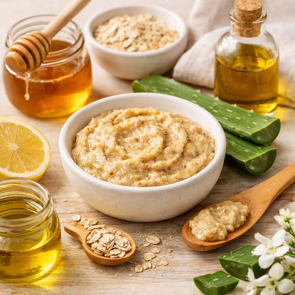 Remedio facial casero profundo para una piel luminosa, suave y saludable