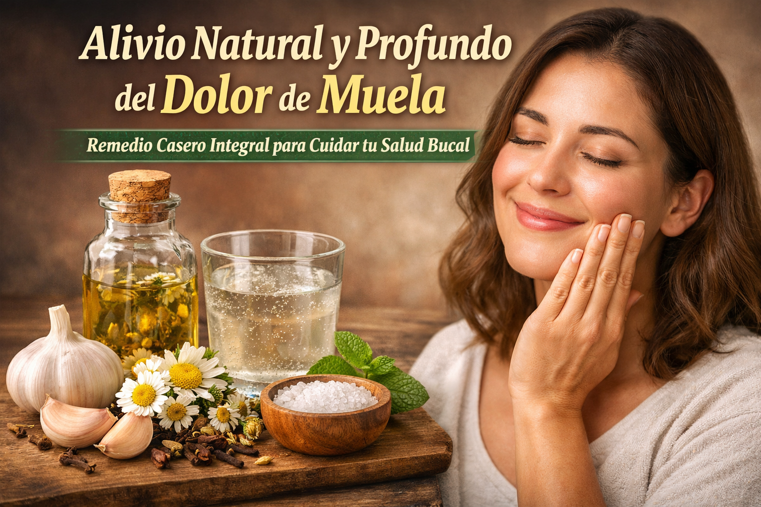 Alivio Natural y Profundo del Dolor de Muela: Remedio Casero Integral para Cuidar tu Salud Bucal